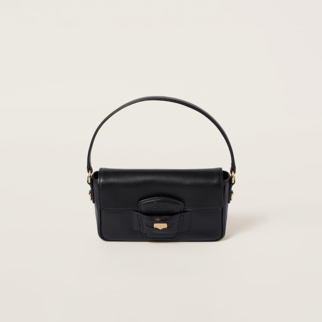 Black Penny Leather Bag