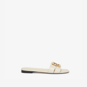 White Leather Sandals