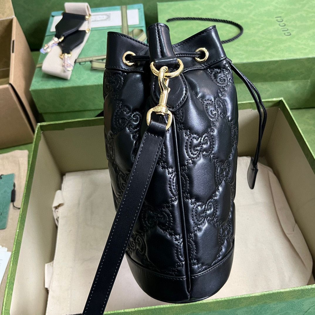 Black GM Bucket Bag
