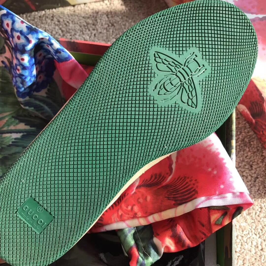 off-white GS canvas-trimmed leather sneakers