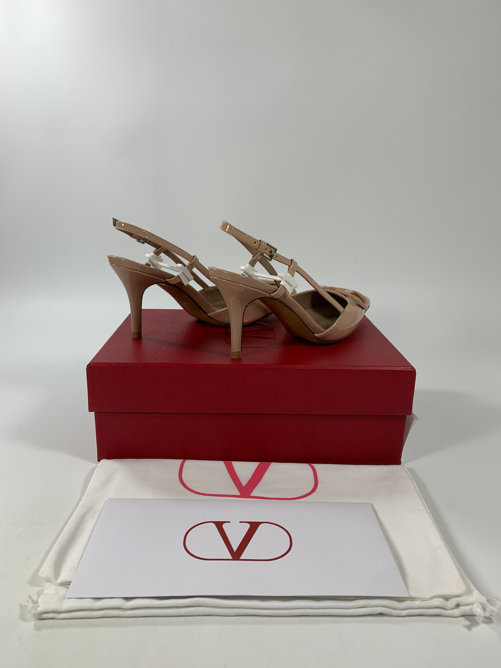 Nude V Slingback Pump 80 MM
