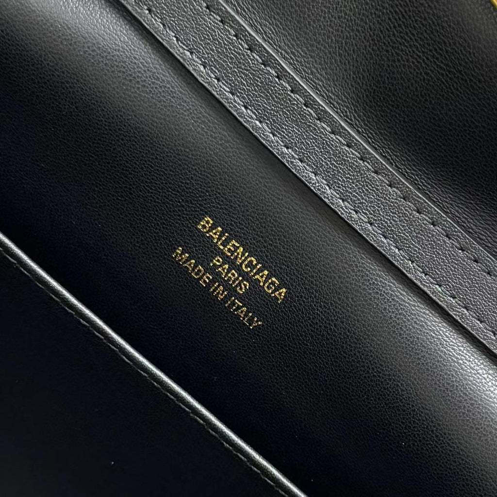 Black BR Mini Handbag Crocodile Embossed