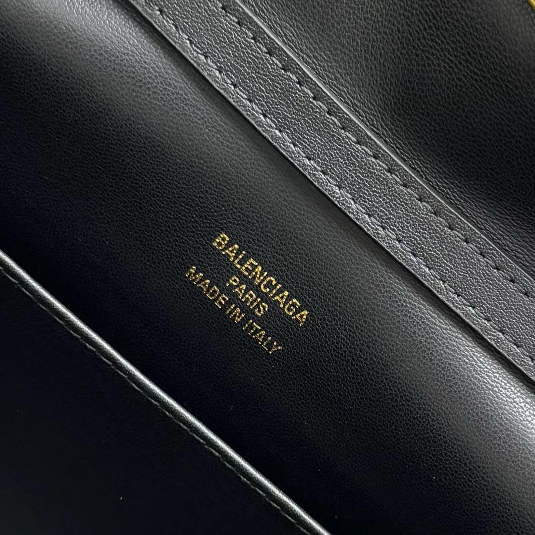 Black BR Mini Handbag Crocodile Embossed