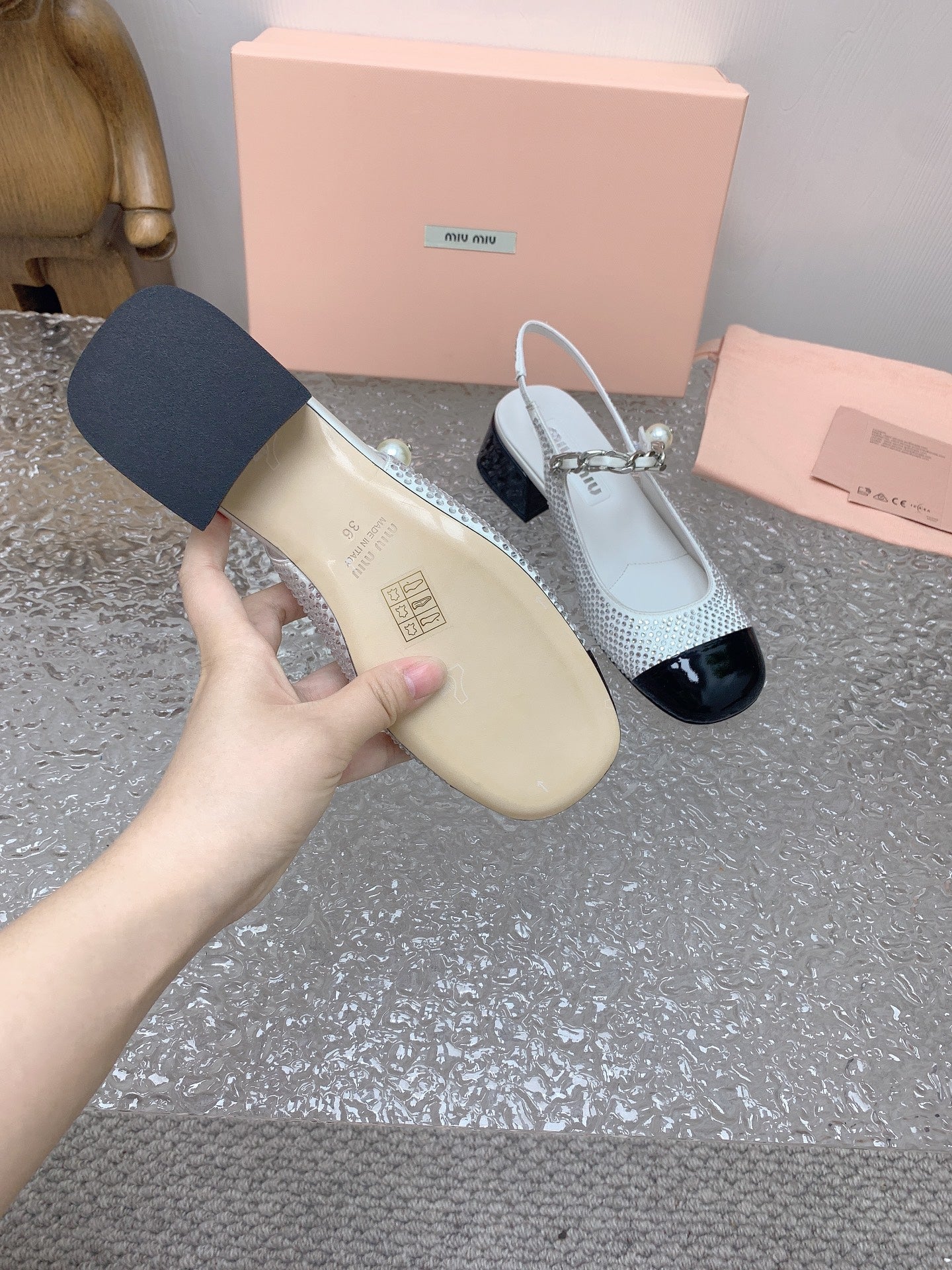 Satin & Crystal Slingback Pumps