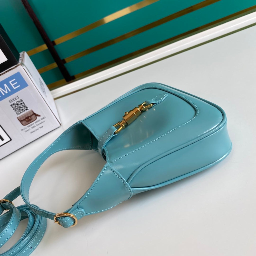 Light blue GJ 1961 mini shoulder bag