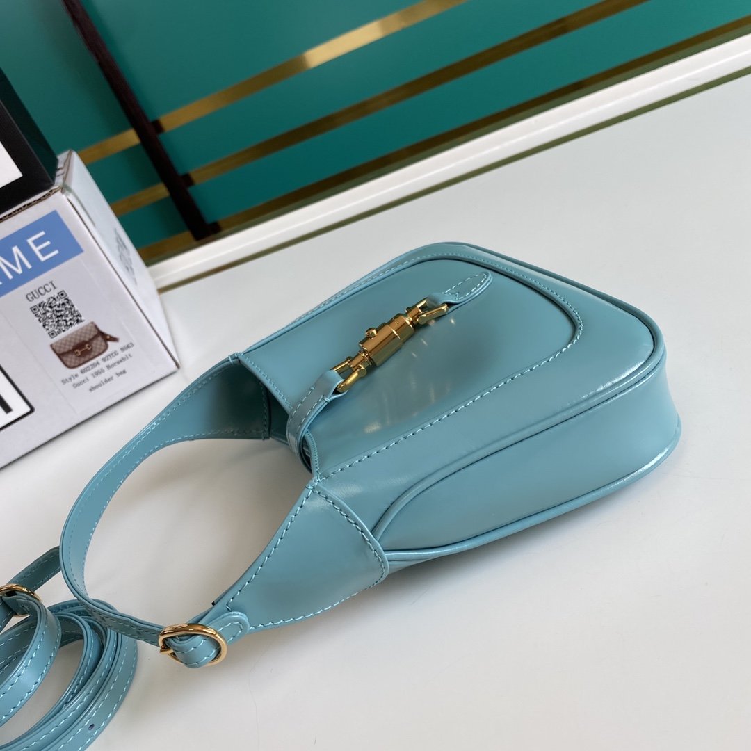 Light blue GJ 1961 mini shoulder bag