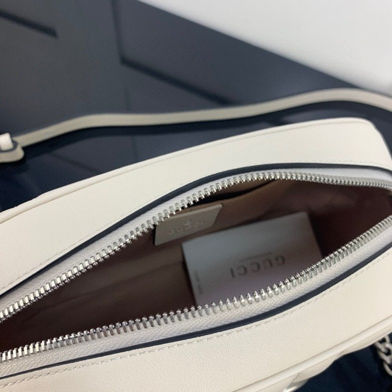 White GM Small Shoulder Bag