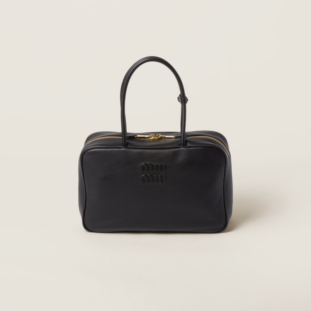 Black Leather Beau Bag