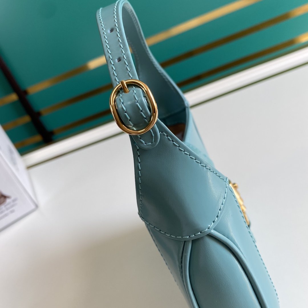 Light blue GJ 1961 mini shoulder bag