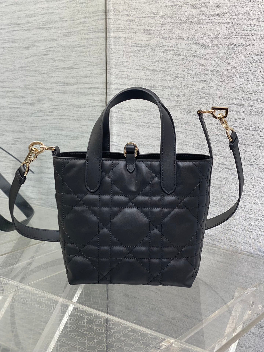 Black Small Toujours Vertical Tote Bag