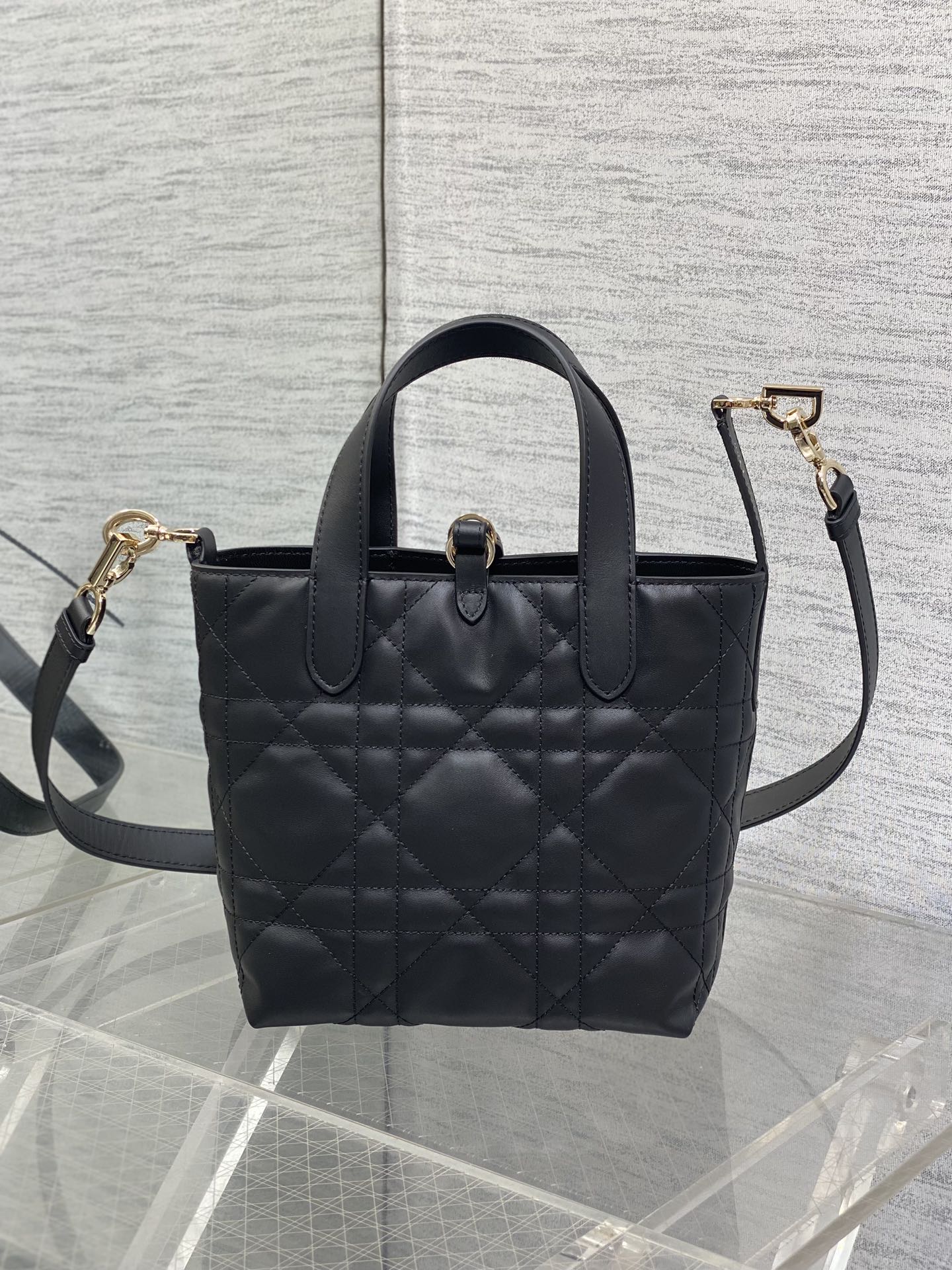 Black Small Toujours Vertical Tote Bag