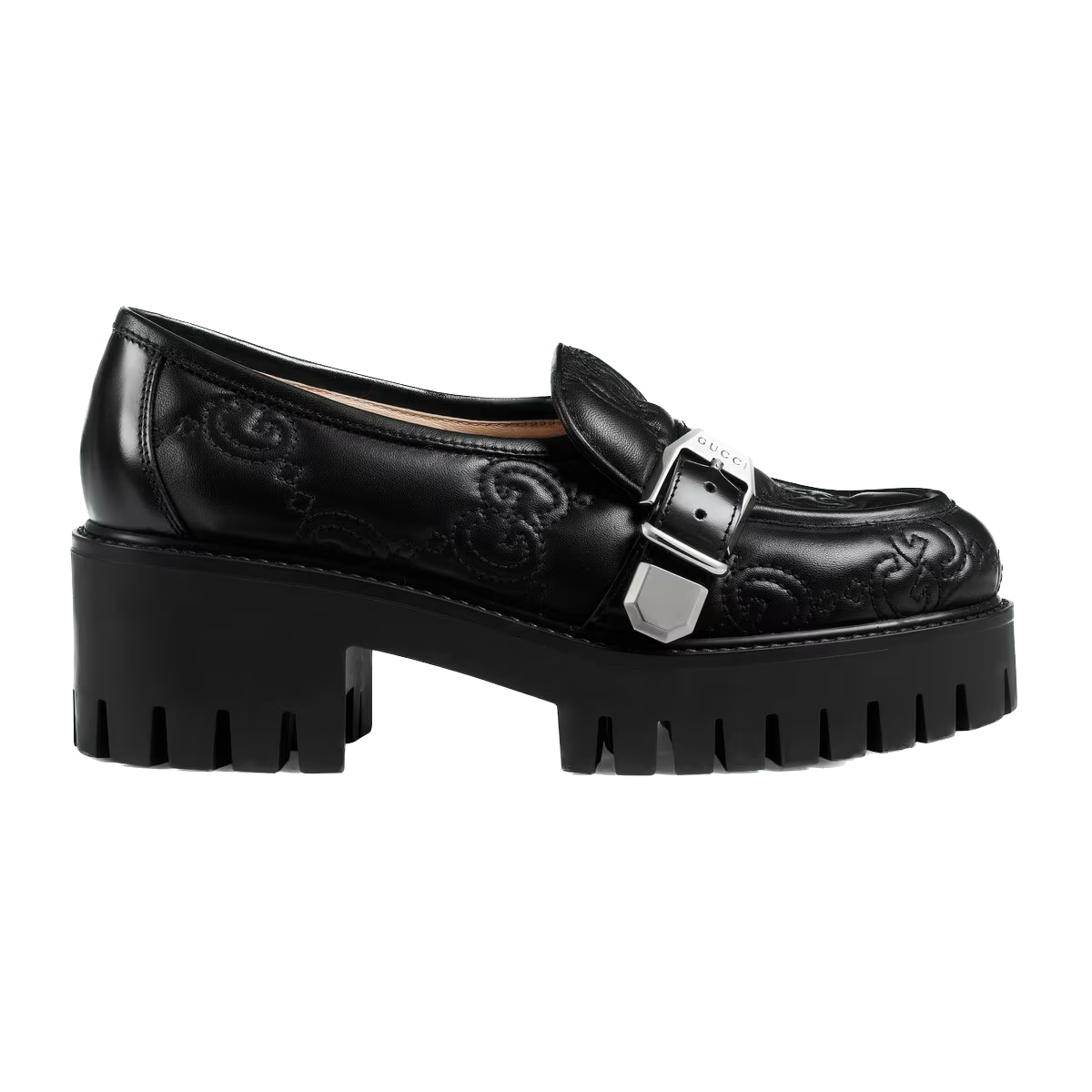Black G Matelassé loafer
