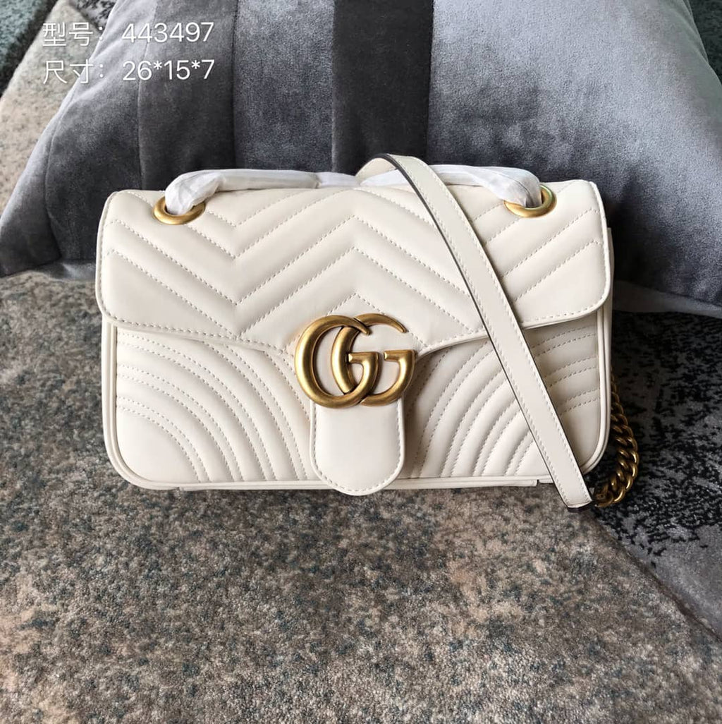 White GM small shoulder bag