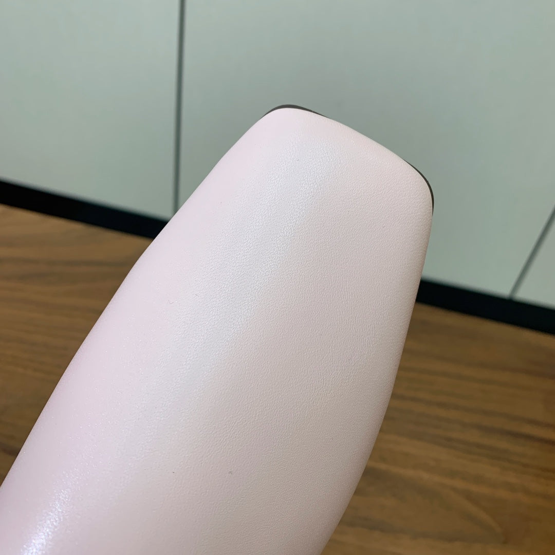 Fluffy Pink Alba Flat Mule