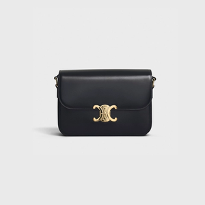 Black medium triomphe bag