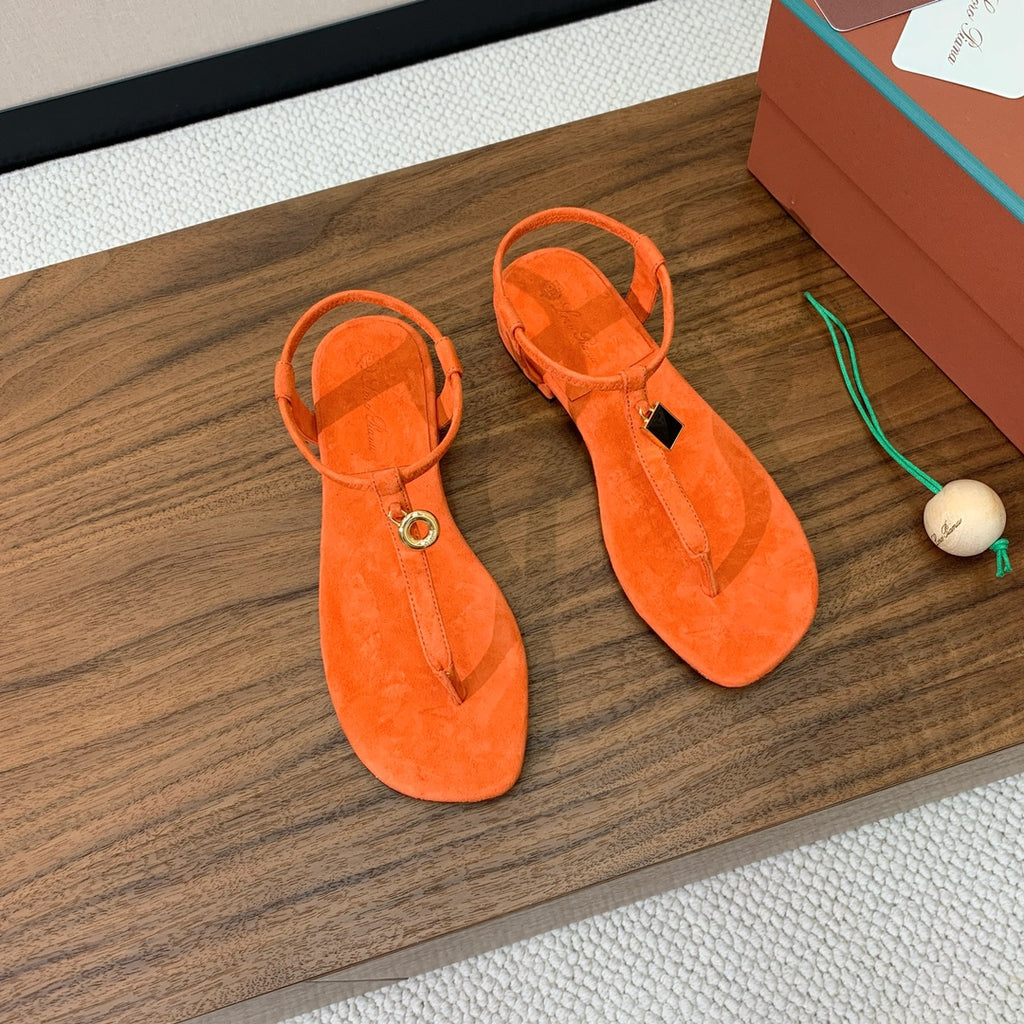 Orange Mindil Sandal