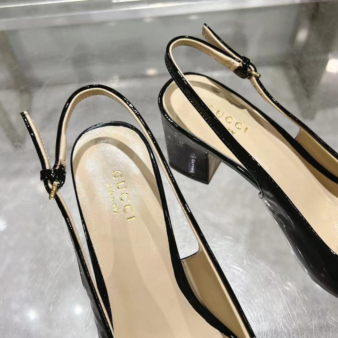 Black Horsebit Slingback