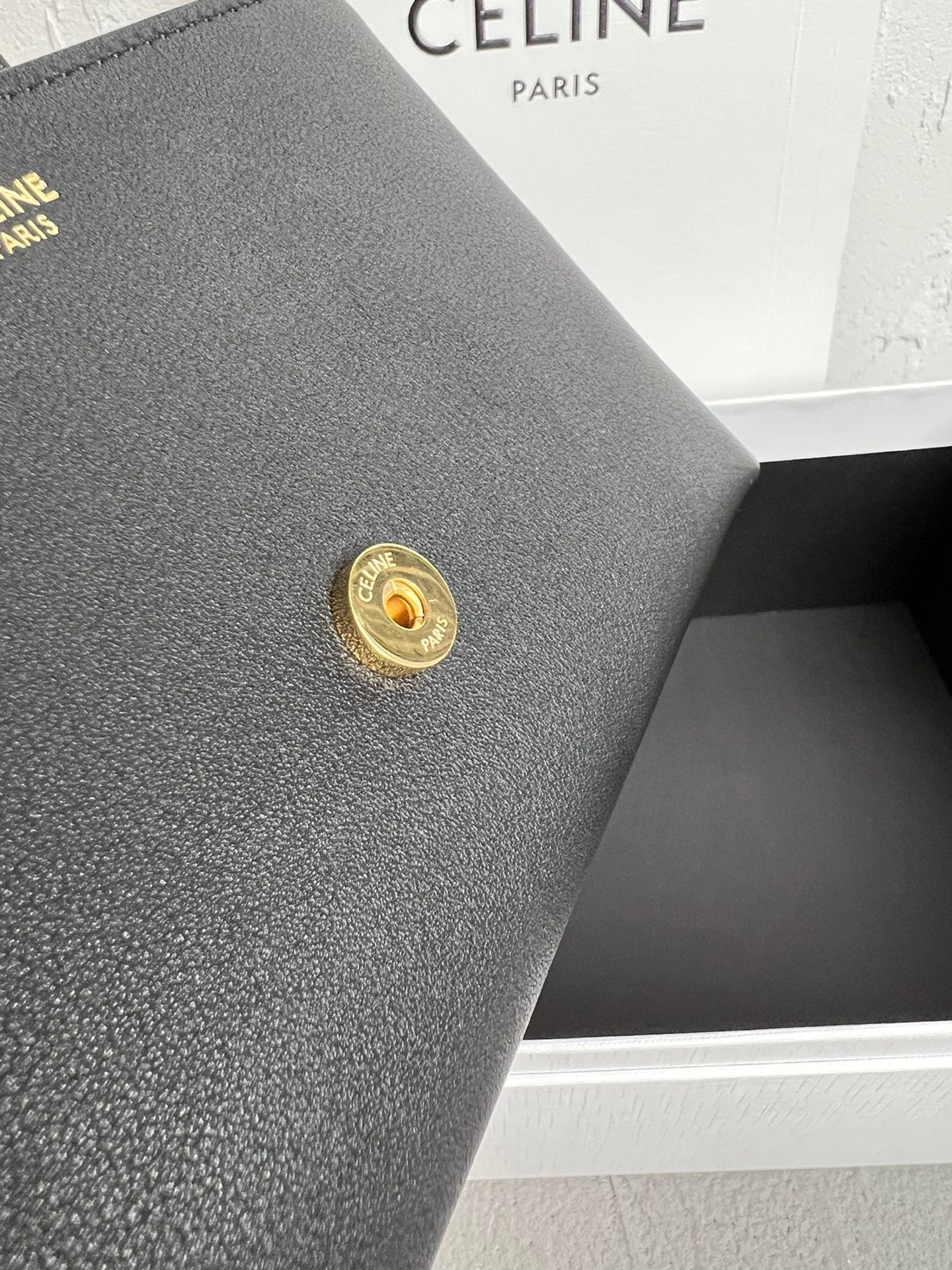 Black Teen  CV Bag With Gold Finishing