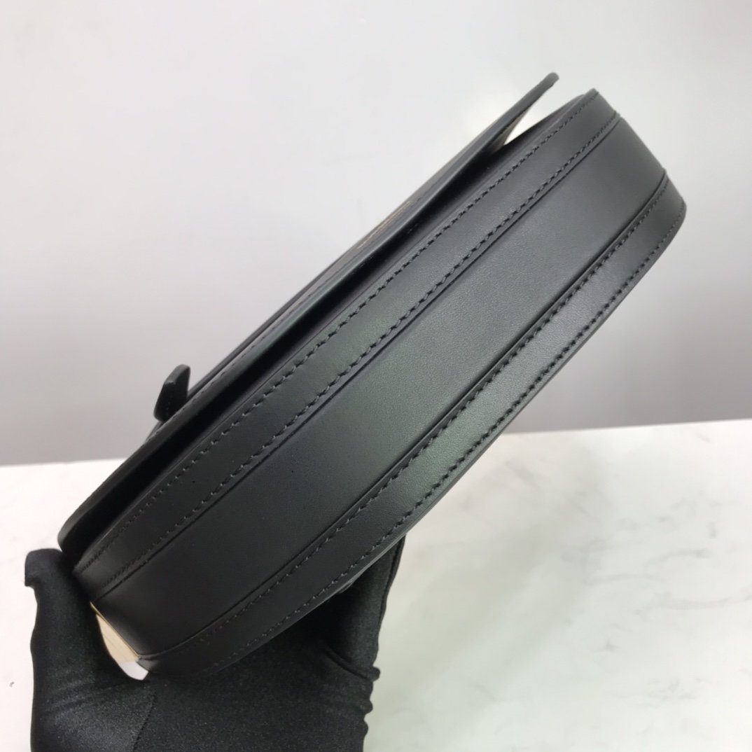 Black small leather BO bag