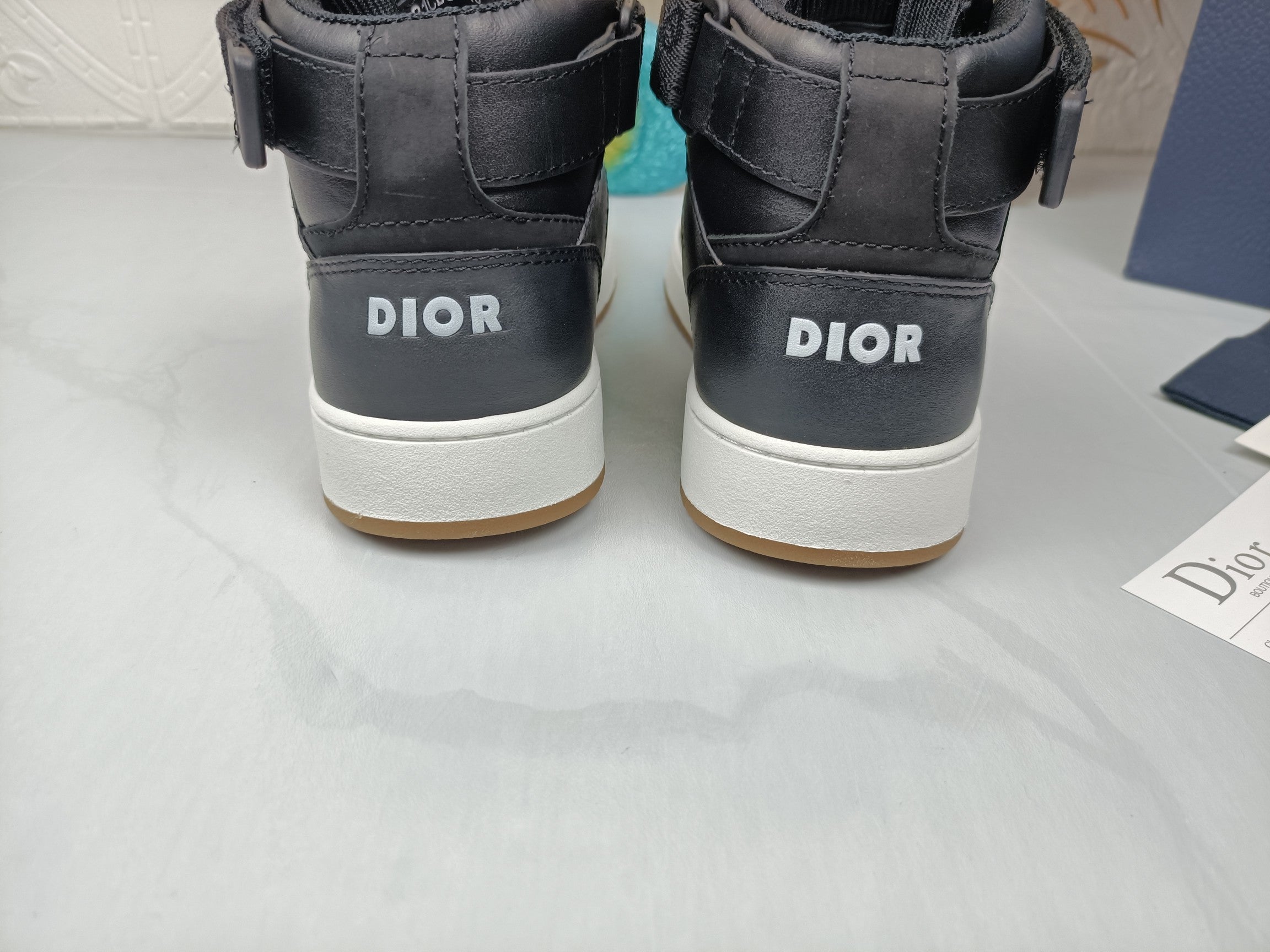 Women's Black DB mid-top sneaker