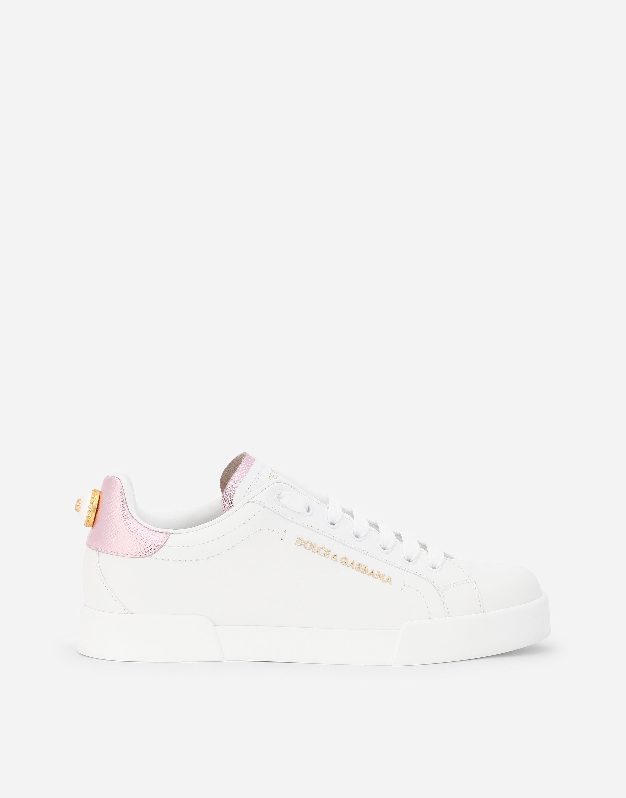 Pink & White DP Sneakers