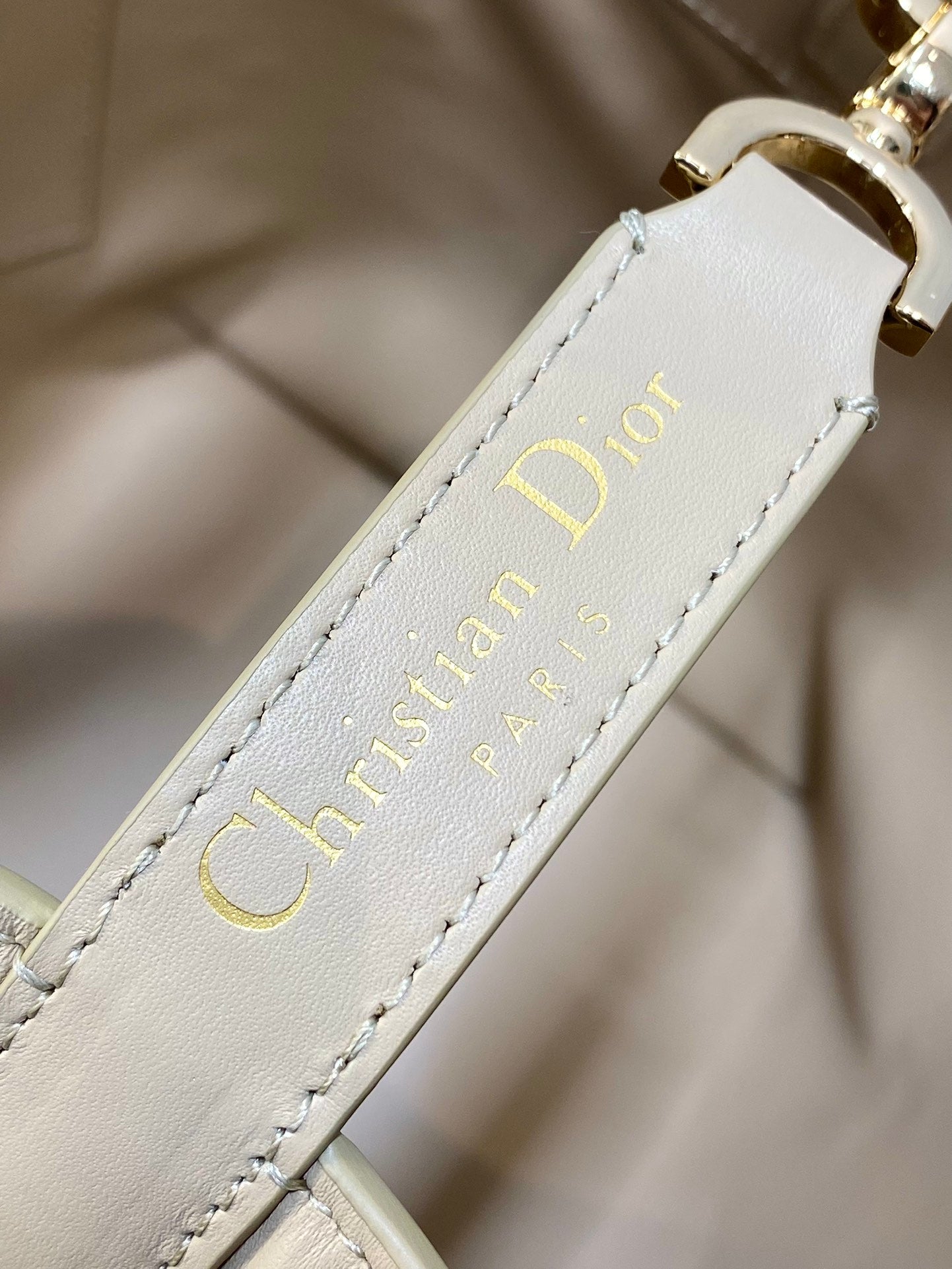 Powder Beige Small Toujours Vertical Tote Bag