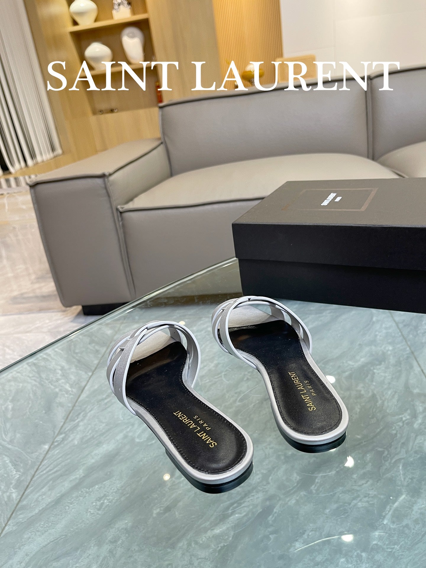 Platinum YT Mules In Leather