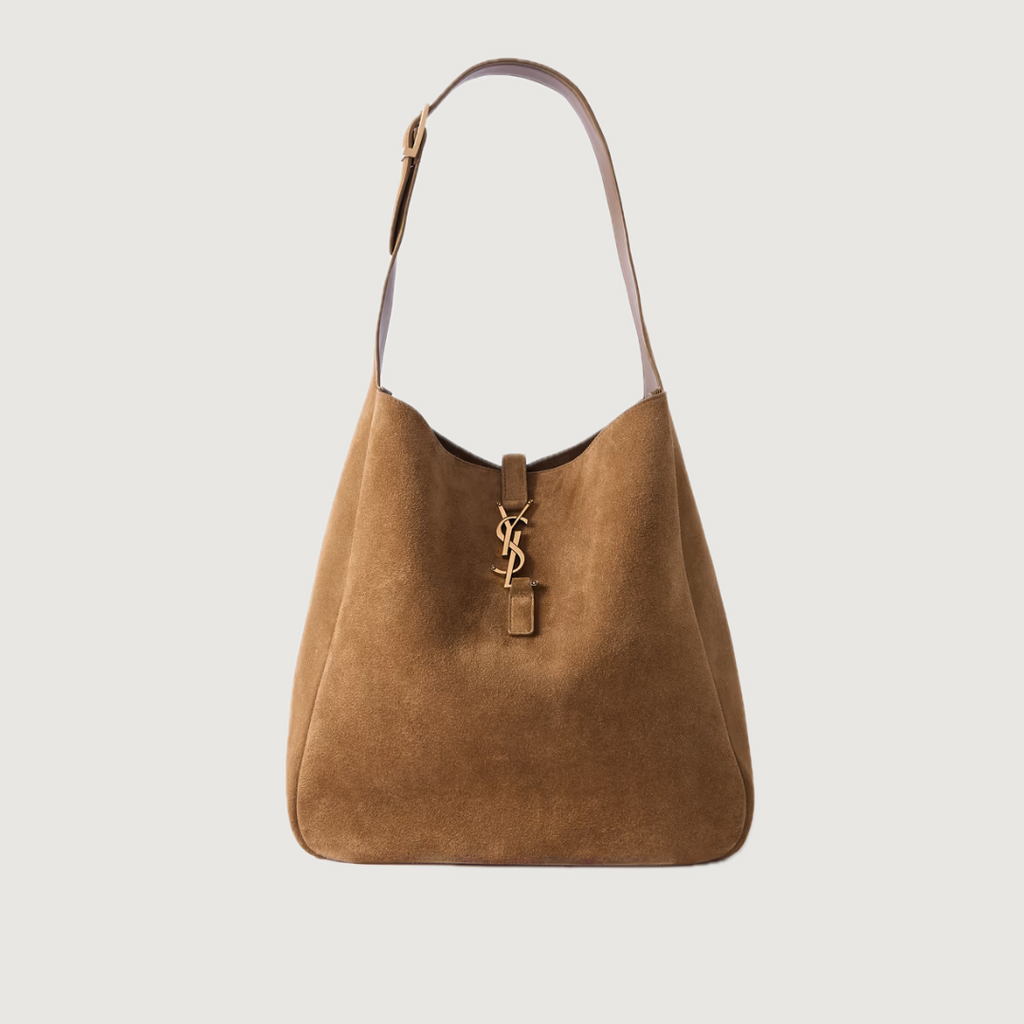 Leaf Green Le 5 à 7 Large Leather Shoulder Bag