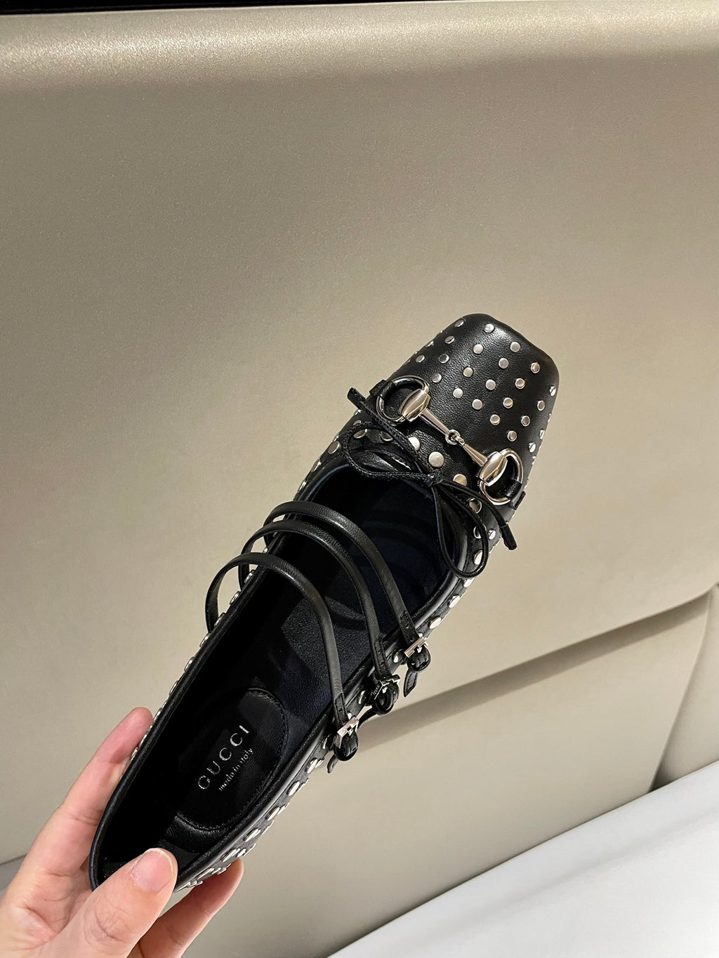 Black Horsebit Ballet Flat