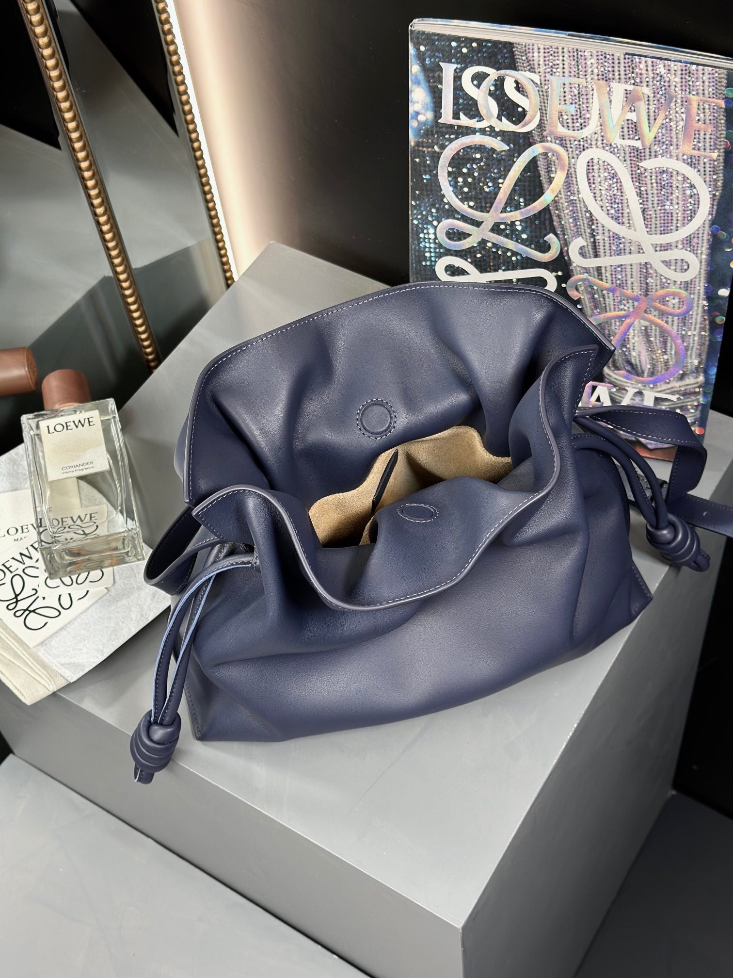 Abyss Blue Medium Flamenco Clutch