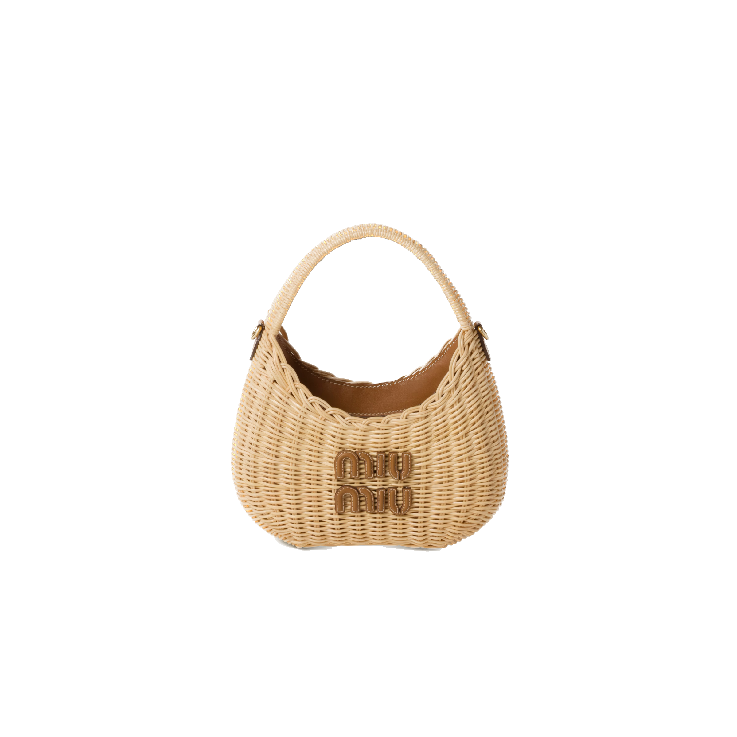 Tan/Caramel Wander Wicker Hobo Bag