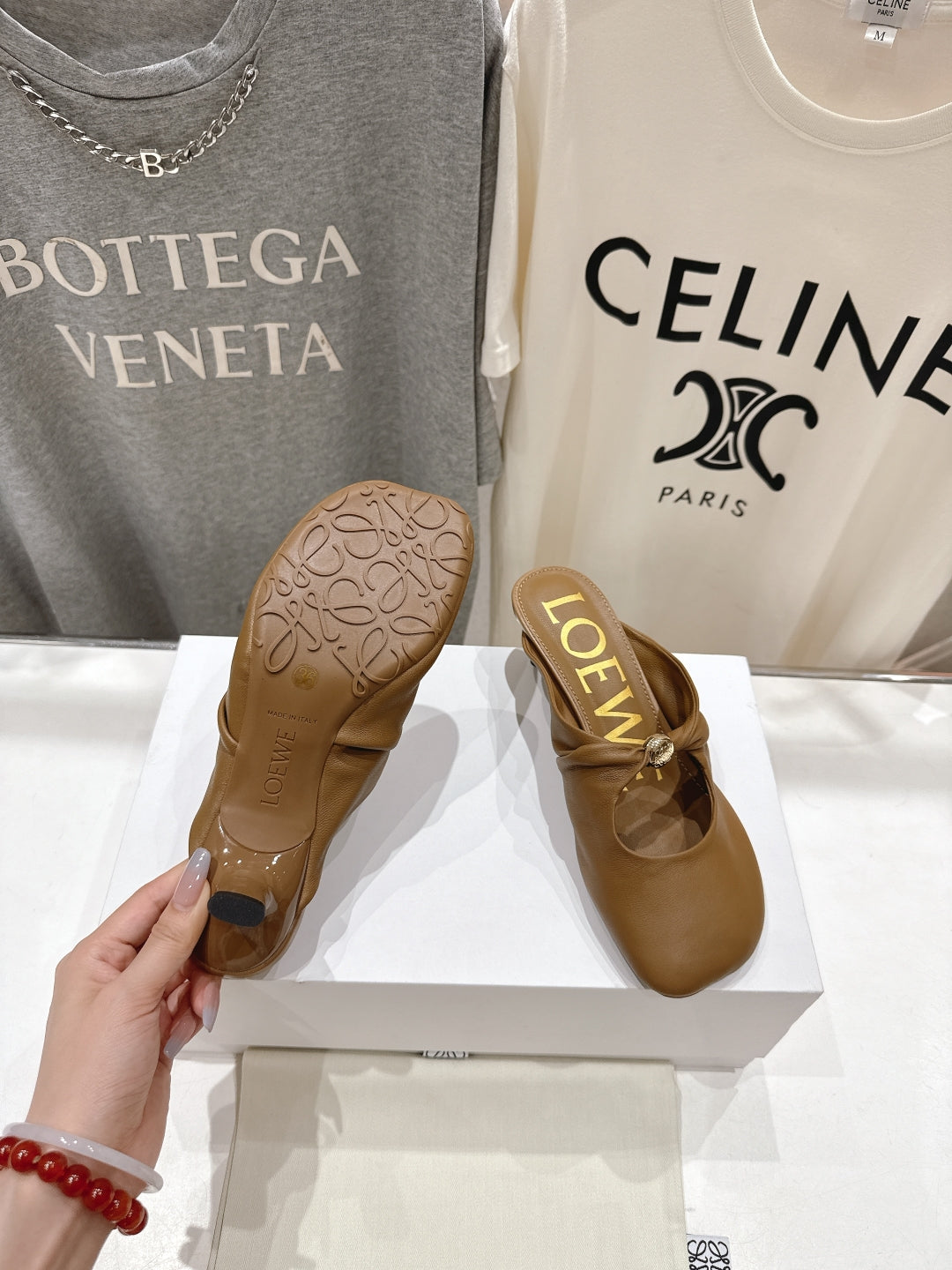 Oak Pebble Soft Mule