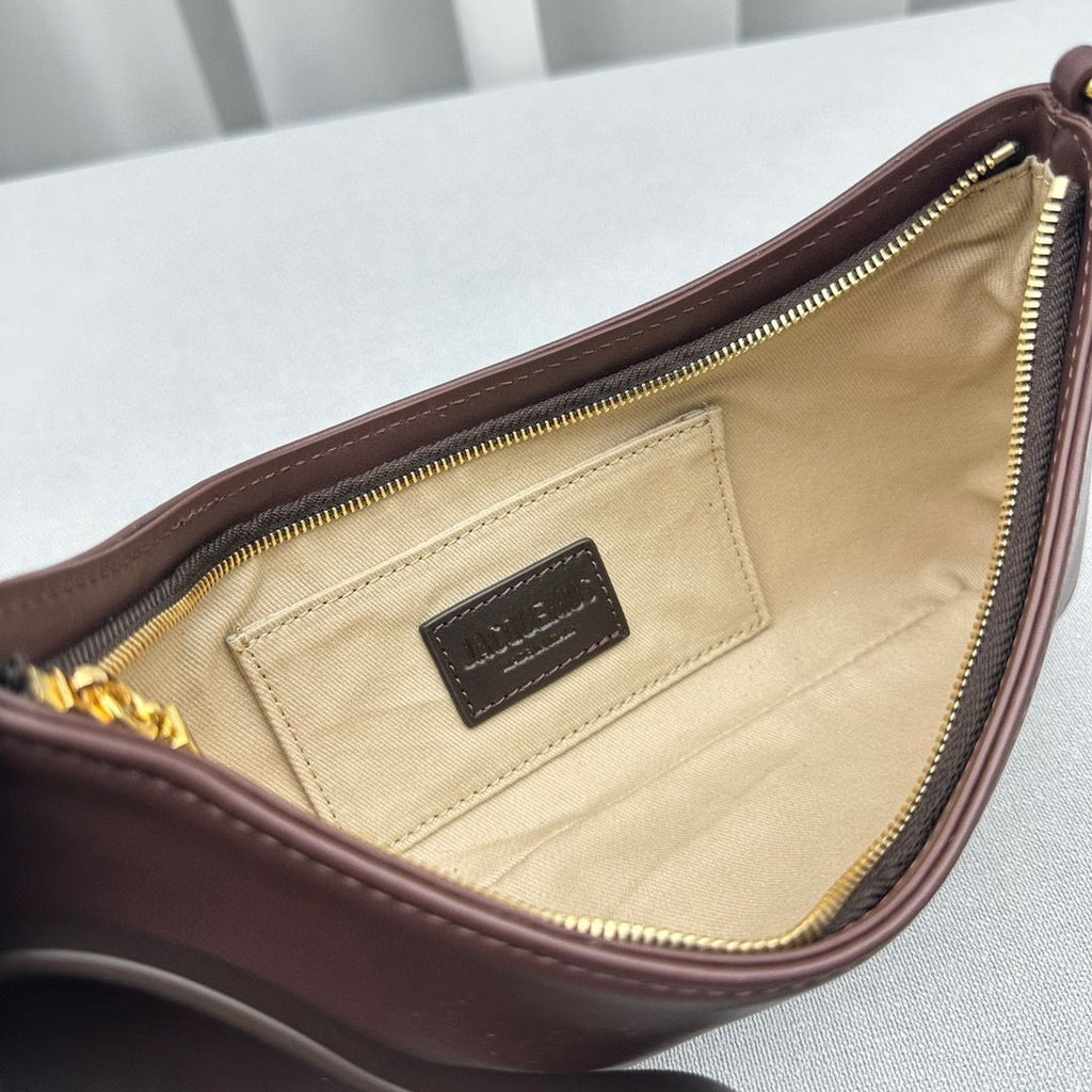 Brown LB Perle Beaded Shoulder Bag