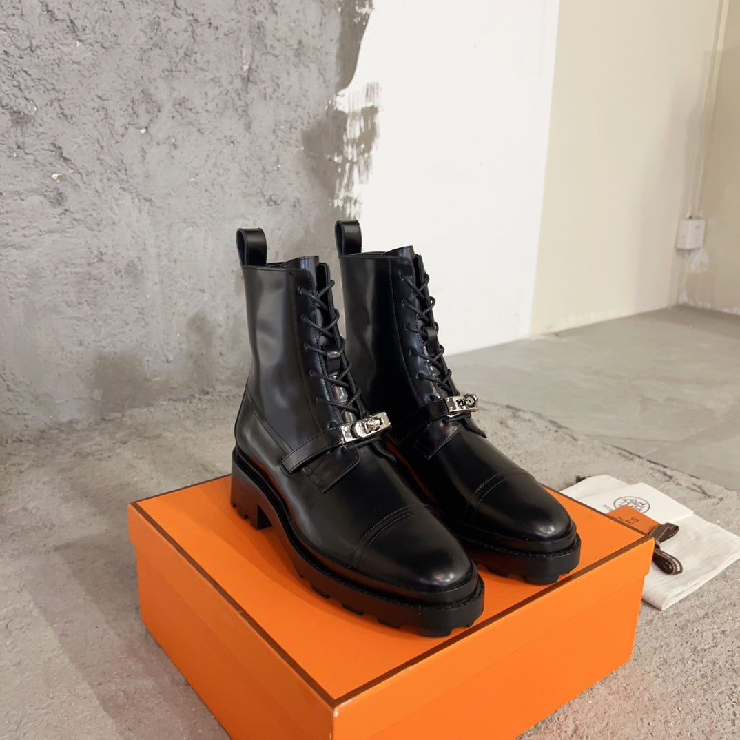 Black Funk Ankle Boot