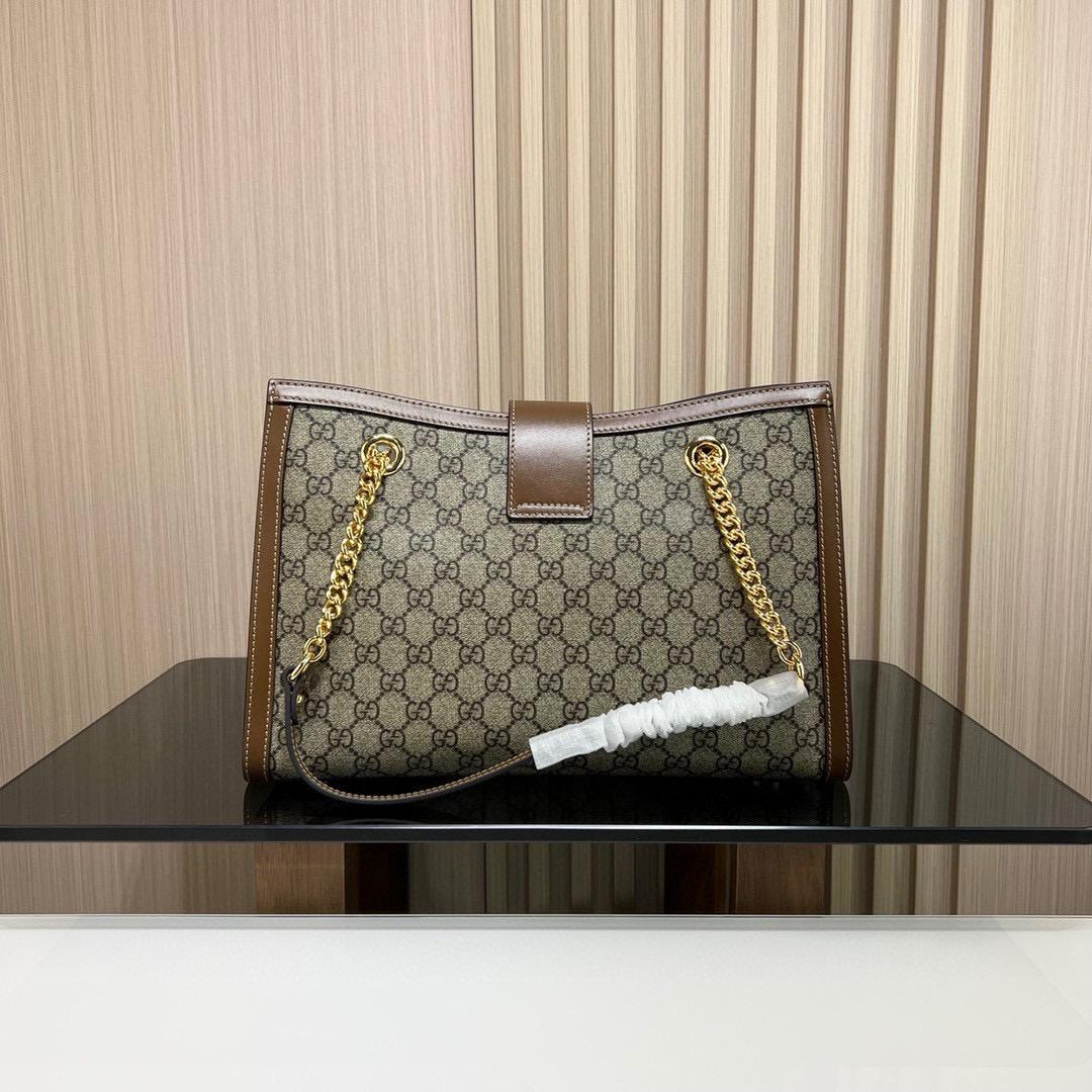 Beige/Brown GP Medium Shoulder Bag