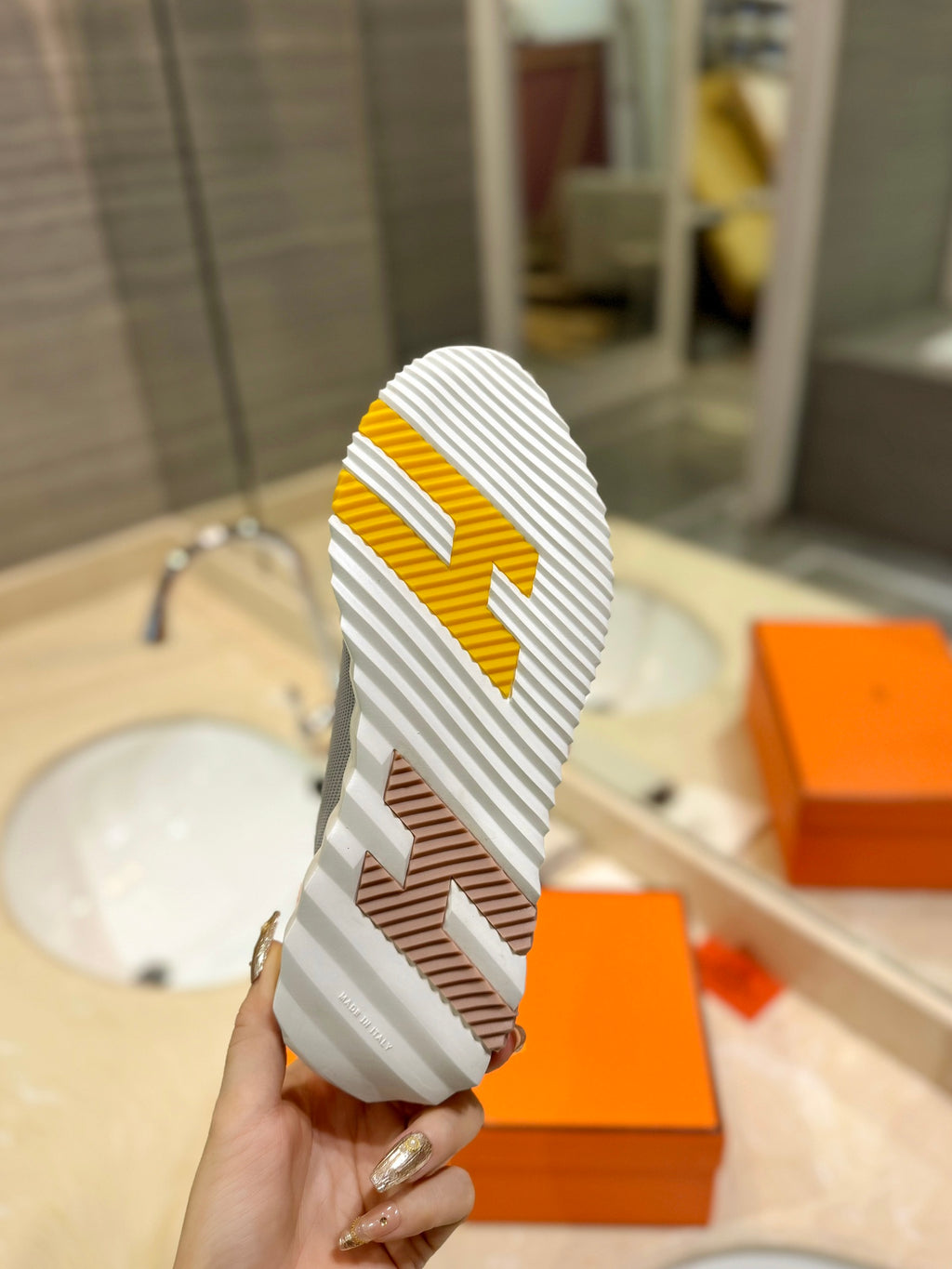 Men's Gris Tempérance Bouncing Sneaker