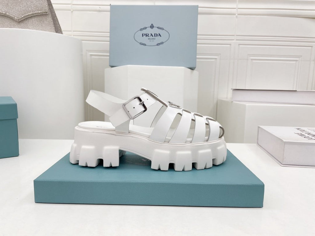 White PF rubber sandals