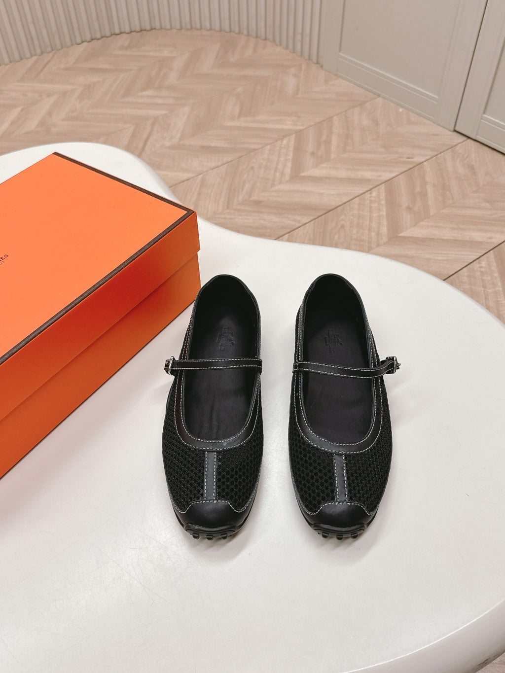 Black Kichu Ballet Flat