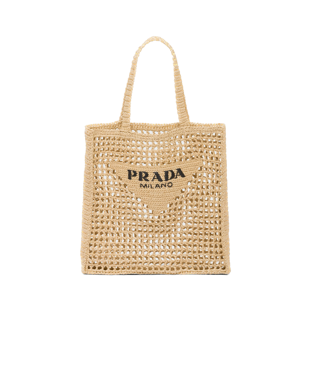 Natural raffia tote bag