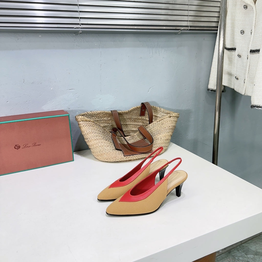 Hinoki Wood/Deep Kummel Rebecca Pumps