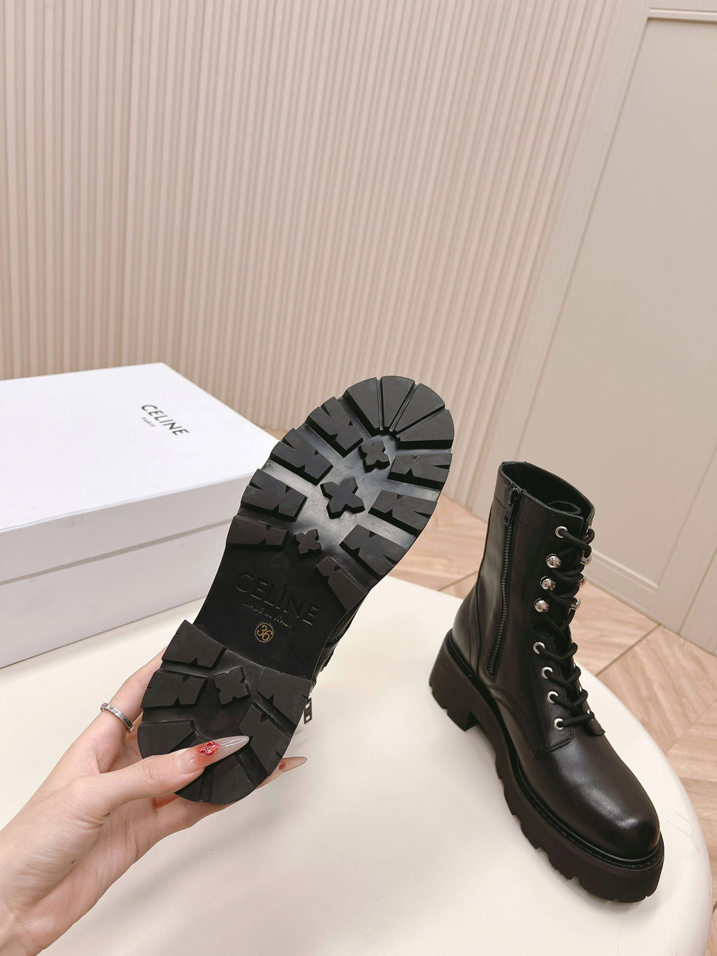 Black Rangers Mid Lace-Up Boot