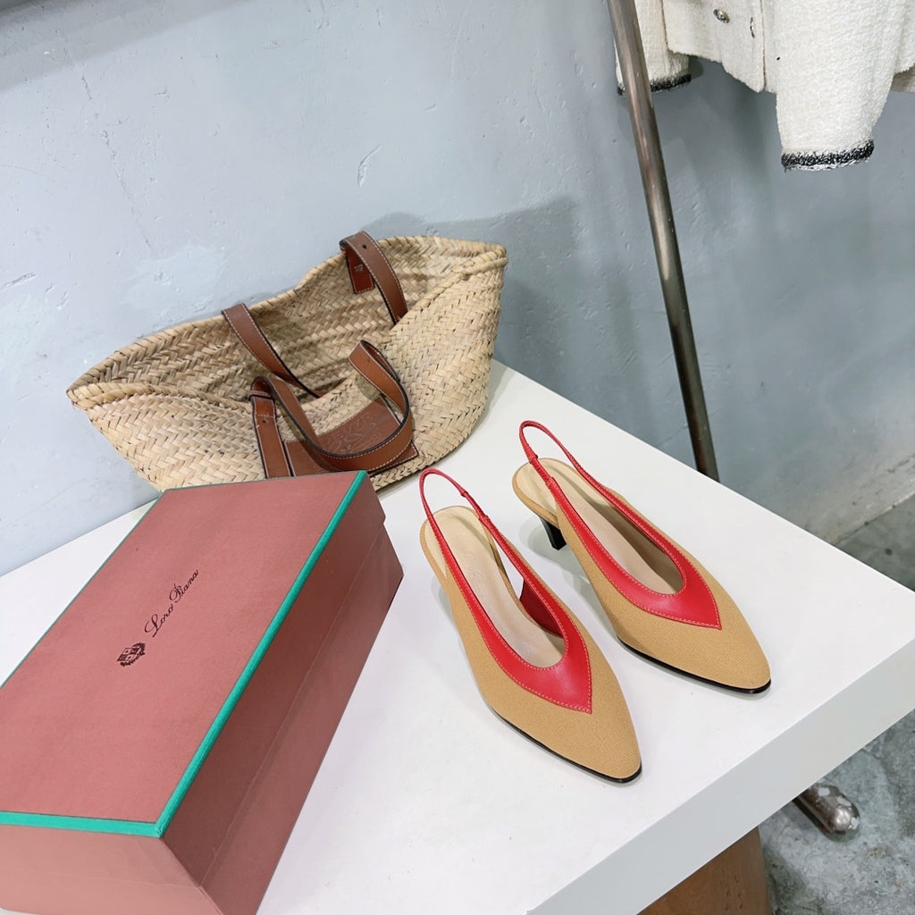 Hinoki Wood/Deep Kummel Rebecca Pumps