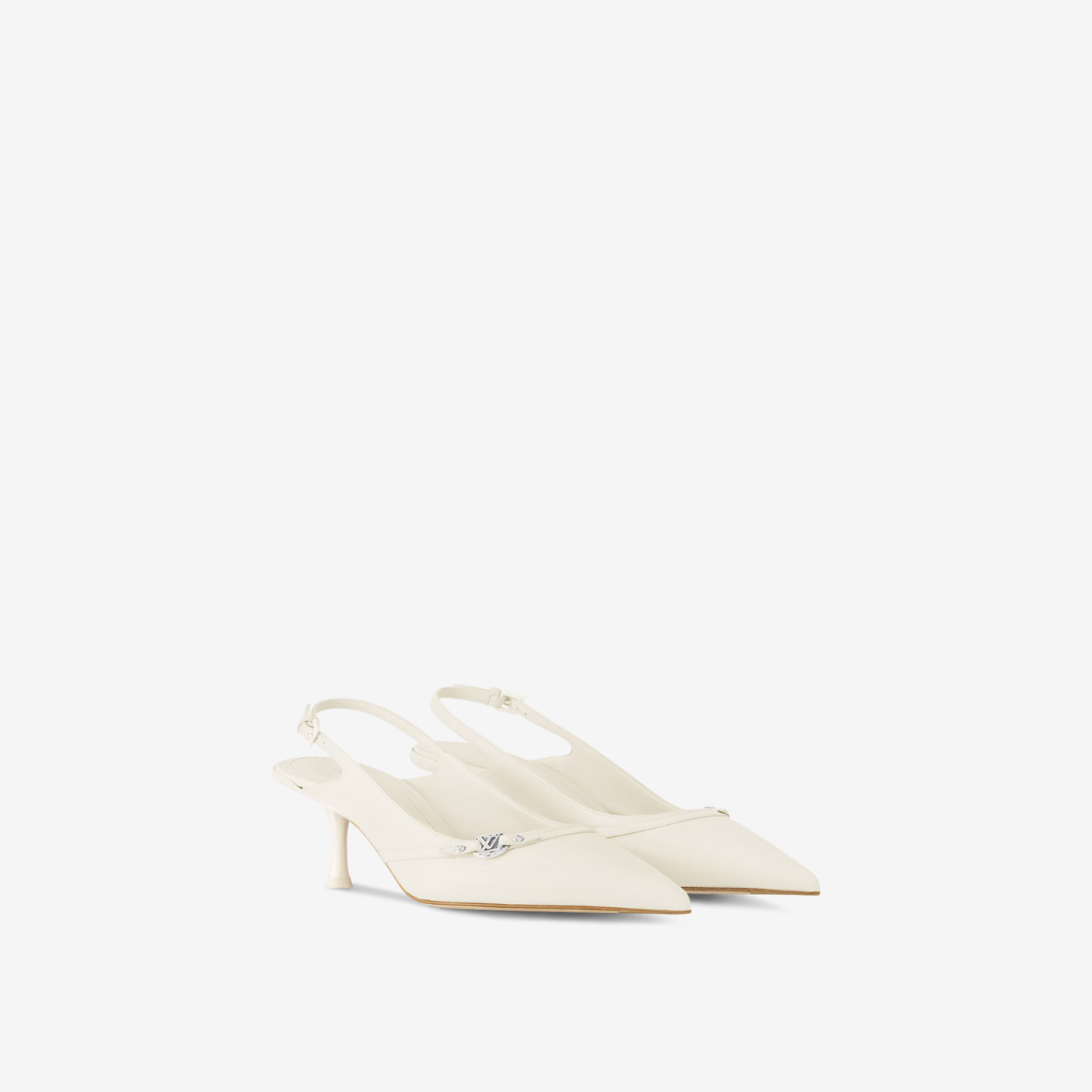 Ecru 6AM Slingback Pump