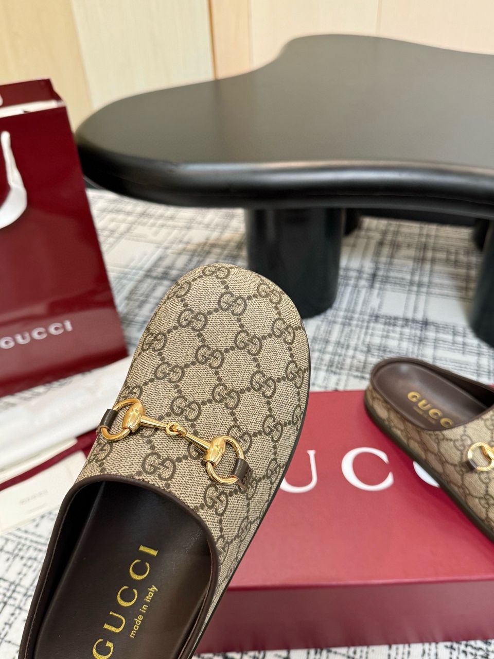 Camel & Dark Brown Mule With Horsebit