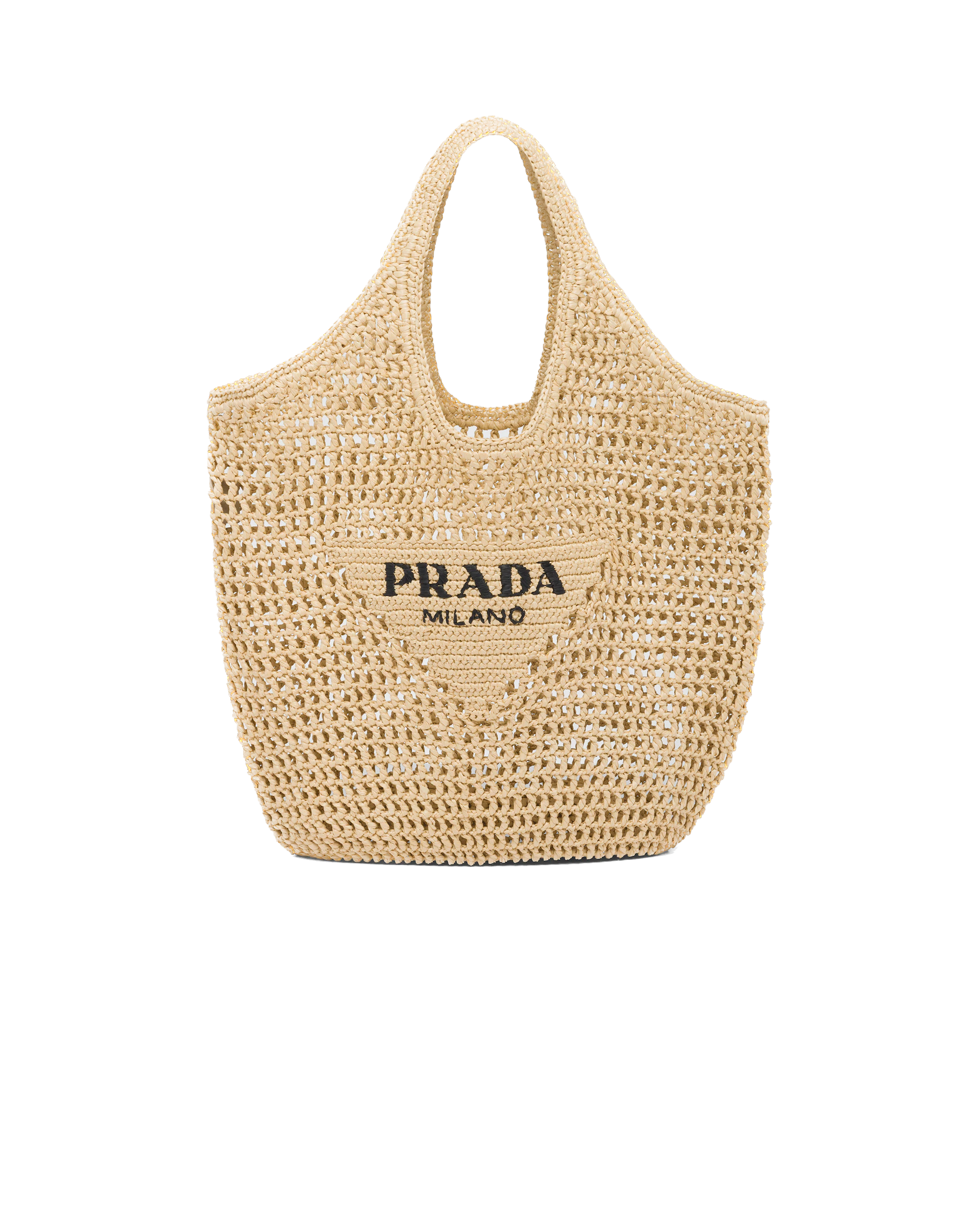 Natural large raffia tote bag