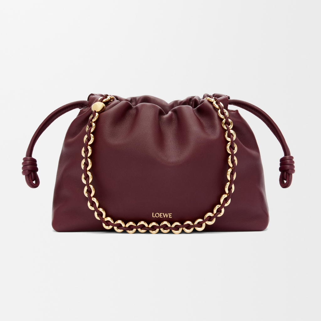 Dark Burgundy Medium Flamenco Purse