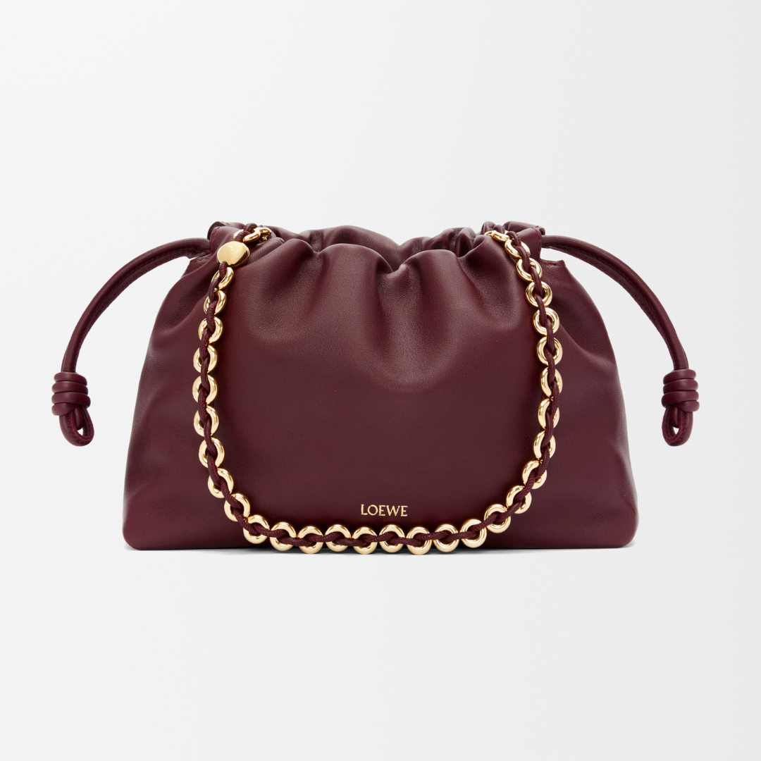 Dark Burgundy Medium Flamenco Purse