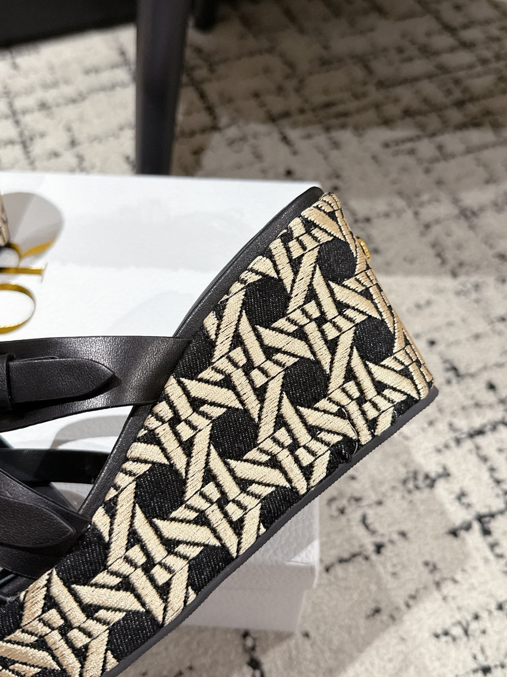 Black L'Amazone Wedge Slide