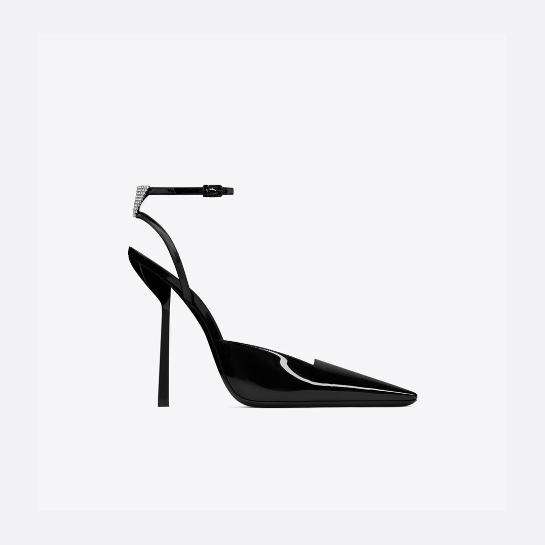 Black YA Pumps In Patent Leather