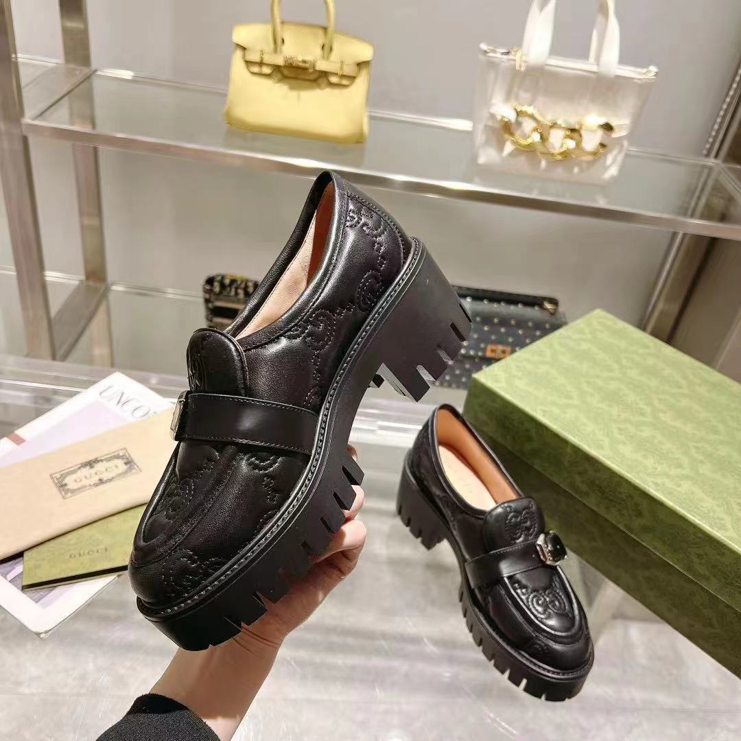 Black G Matelassé loafer